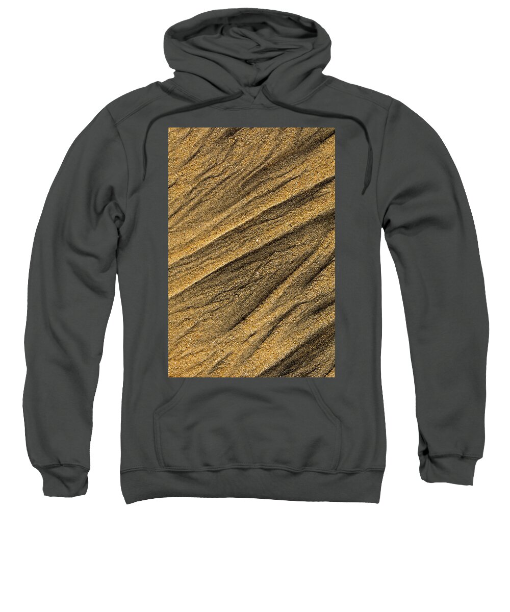 Beach Sweatshirt featuring the photograph Paterns in the sand by David Shuler