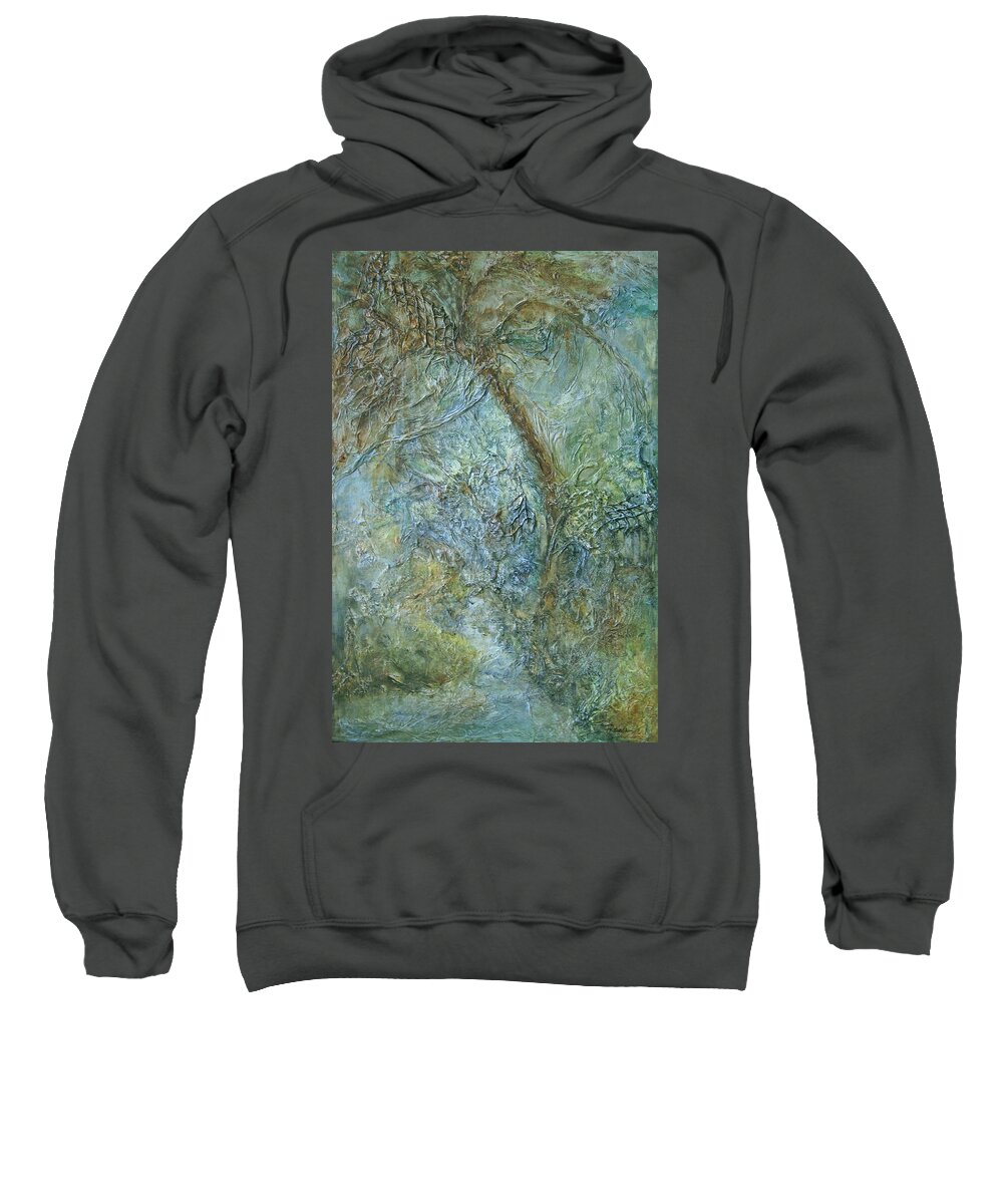 Landscape Sweatshirt featuring the painting Path of Invitation by Roberta Rotunda