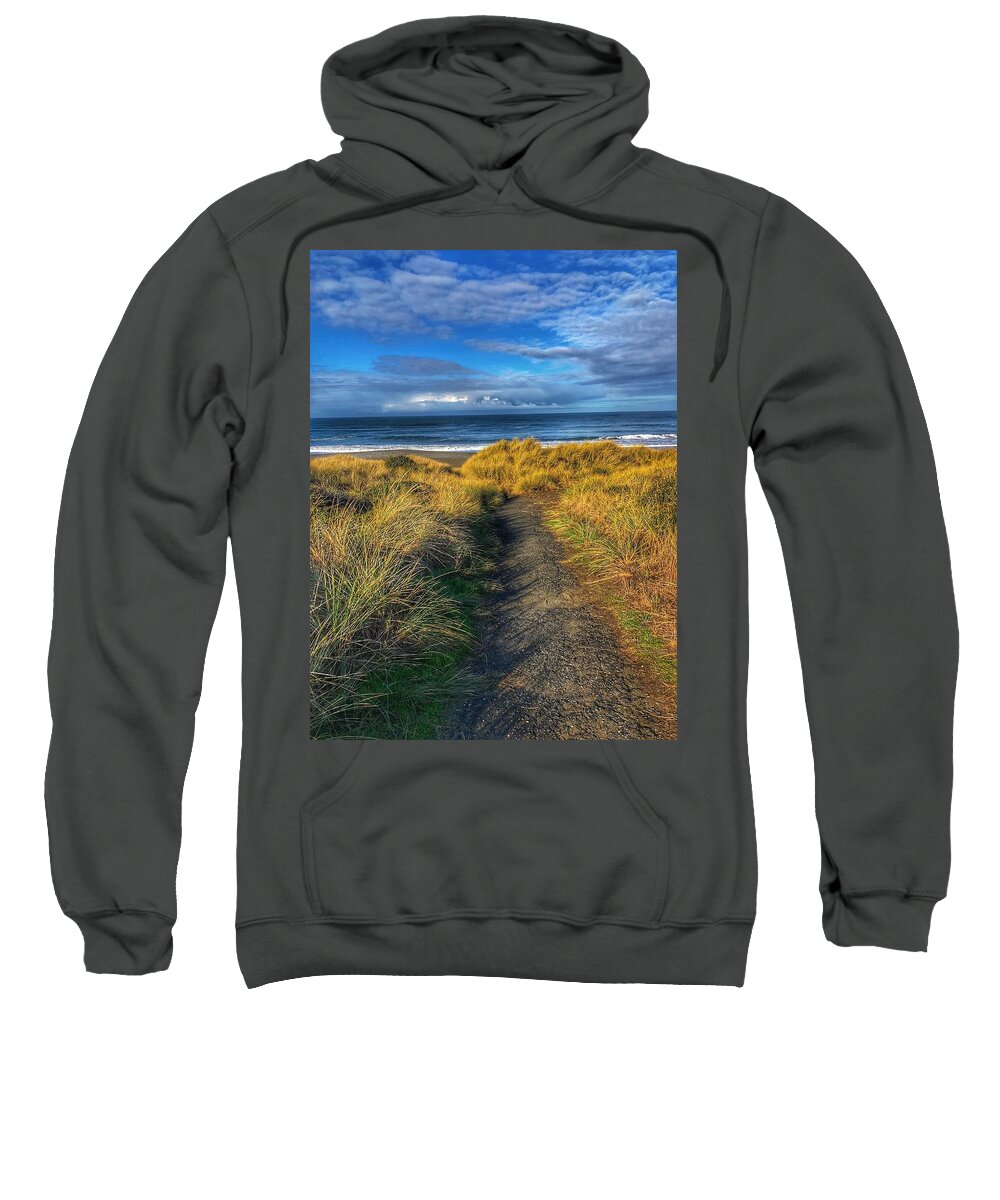 Landscape Sweatshirt featuring the photograph Path to the Beach by Bonnie Bruno