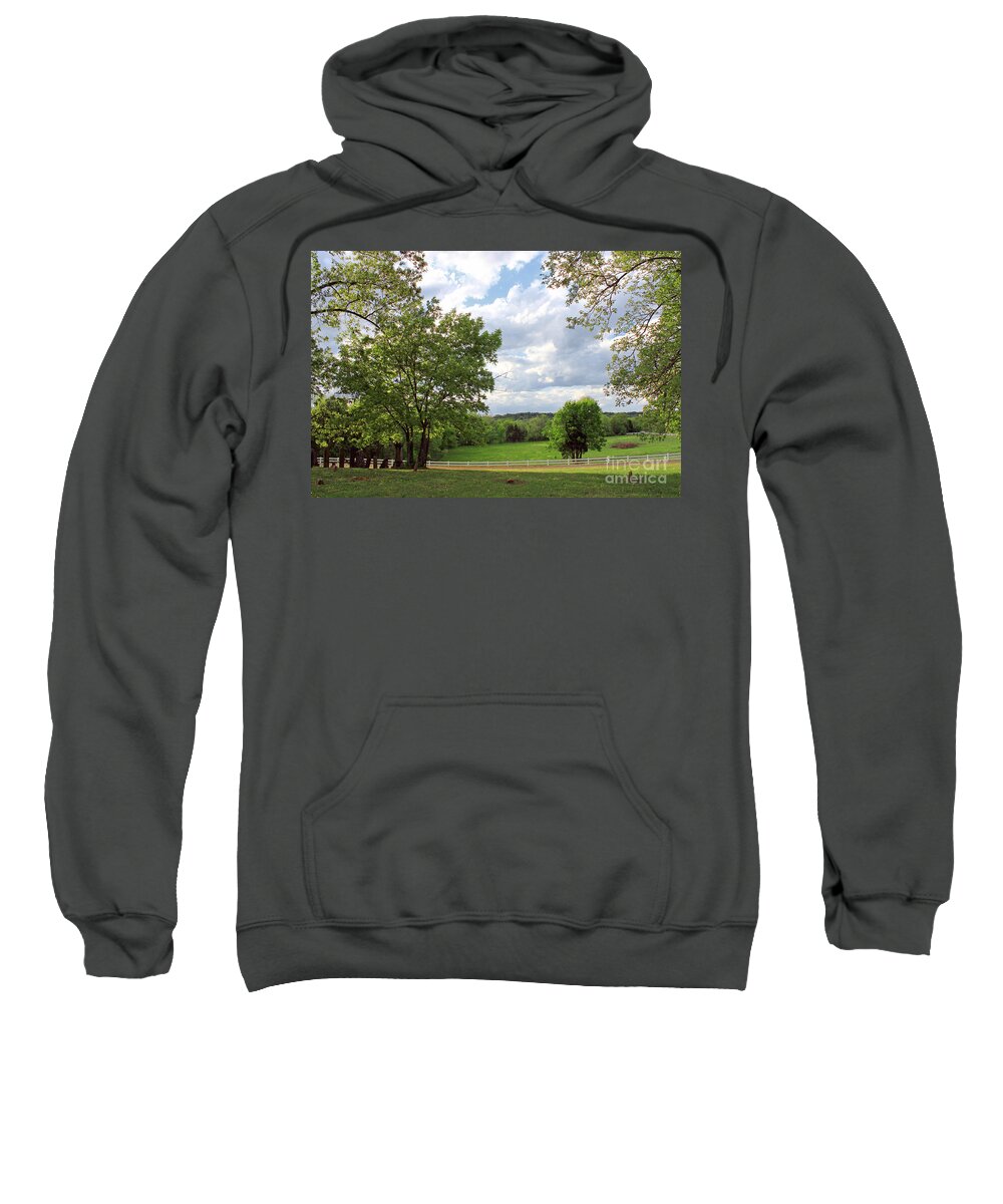 Landscape Sweatshirt featuring the photograph Peaceful Setting by Todd Blanchard