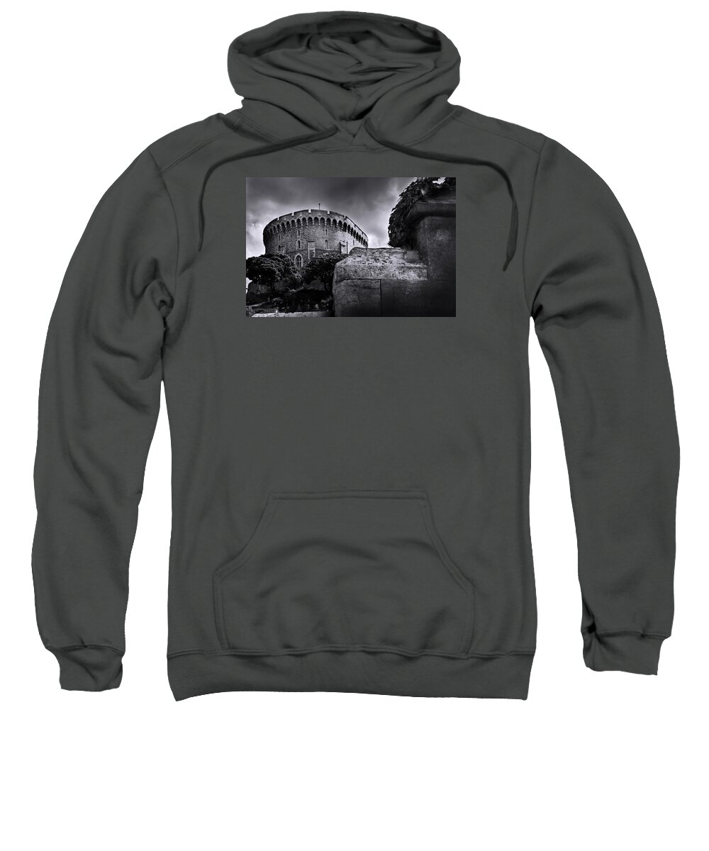 Windsor Castle Sweatshirt featuring the photograph Peak at the Tower by Denise Dube