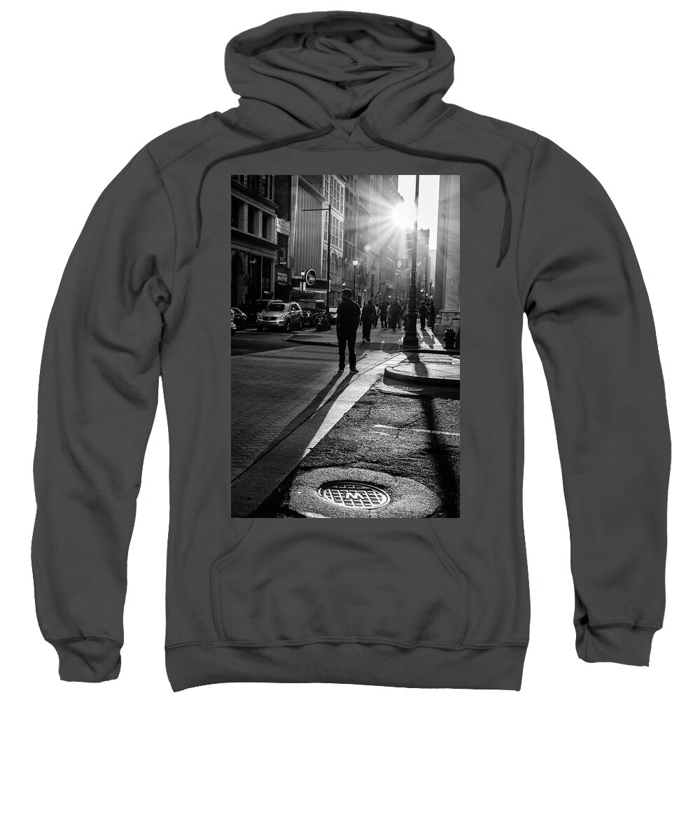 Broad Street Sweatshirt featuring the photograph Philadelphia Street Photography - 0943 by David Sutton