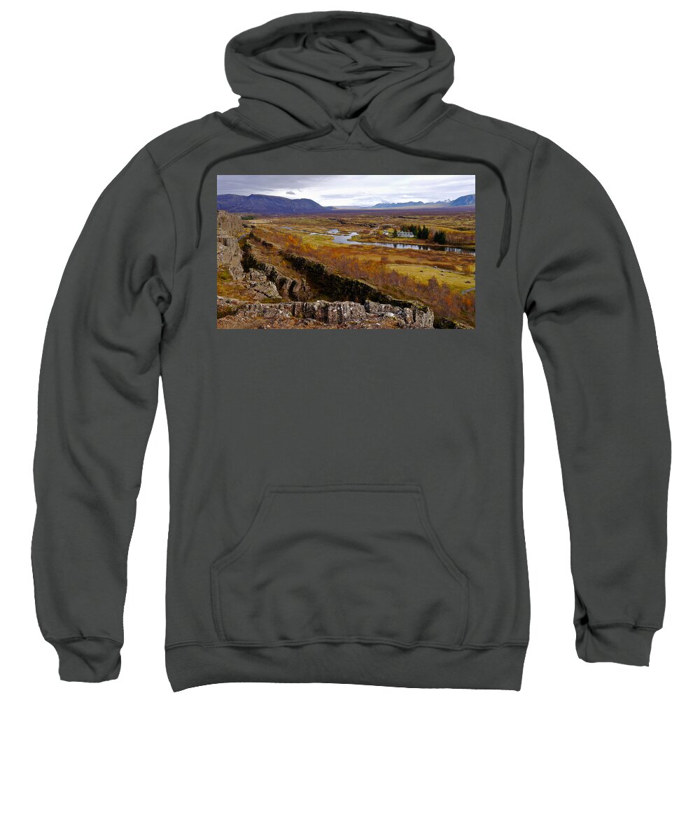 Iceland Sweatshirt featuring the photograph Pingvellir National Park Iceland by Amelia Racca