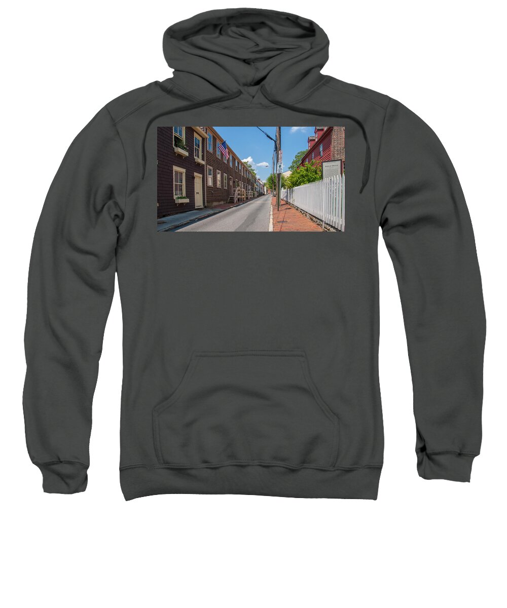 Landscape Sweatshirt featuring the photograph Pinkney Street by Charles Kraus