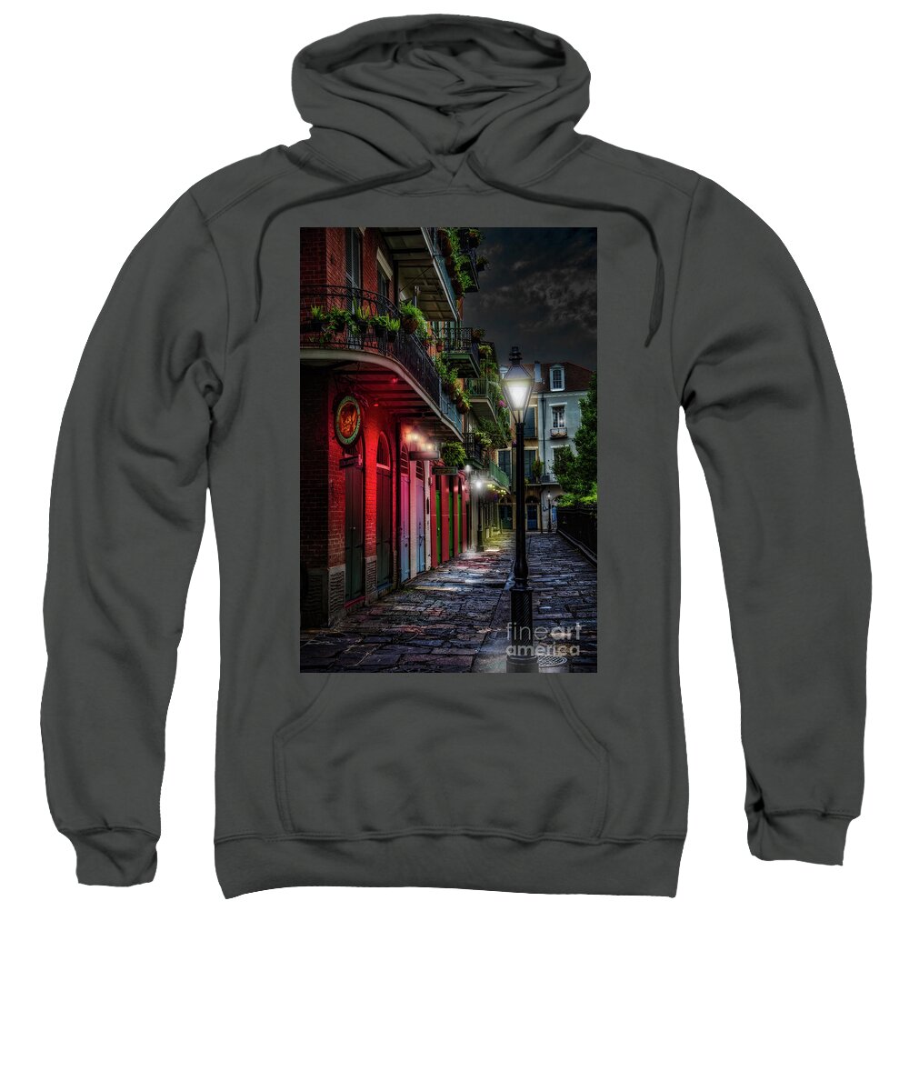 Nola Sweatshirt featuring the photograph Pirate's Alley by Jarrod Erbe