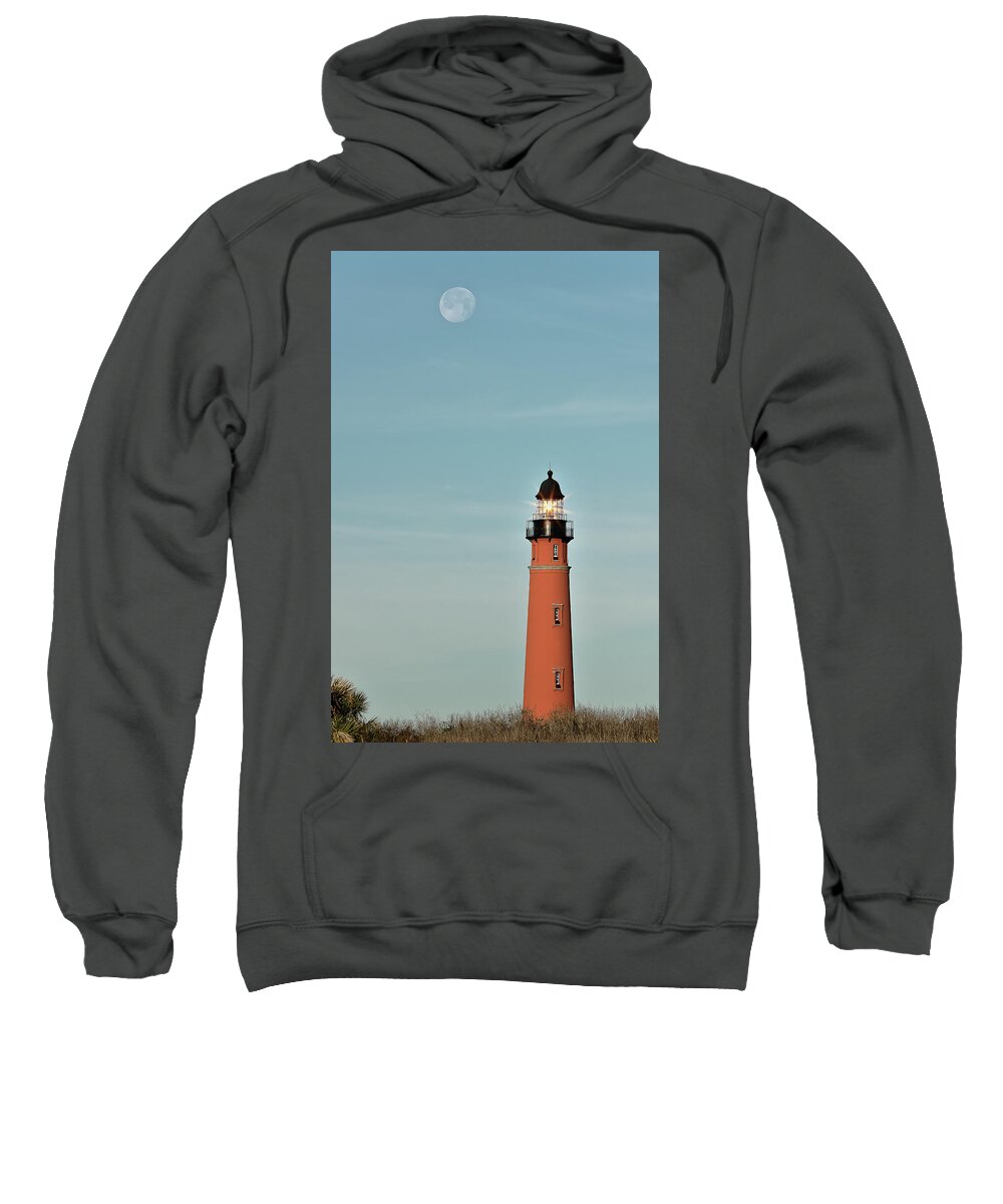 Lighthouse Sweatshirt featuring the photograph Ponce de Leon Lighthouse by Norman Peay