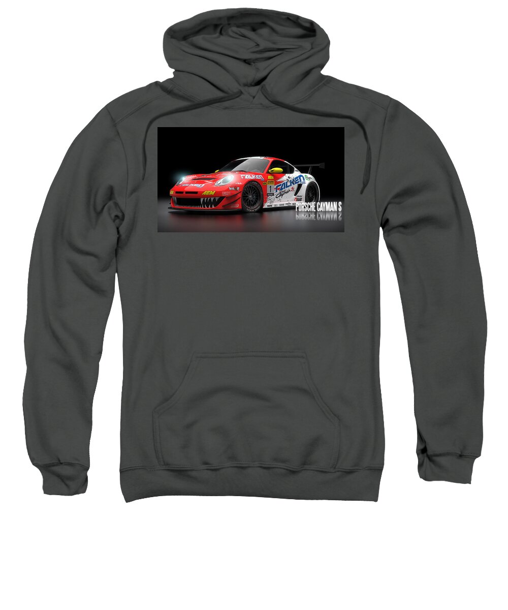 Porsche Cayman Sweatshirt featuring the photograph Porsche Cayman by Jackie Russo