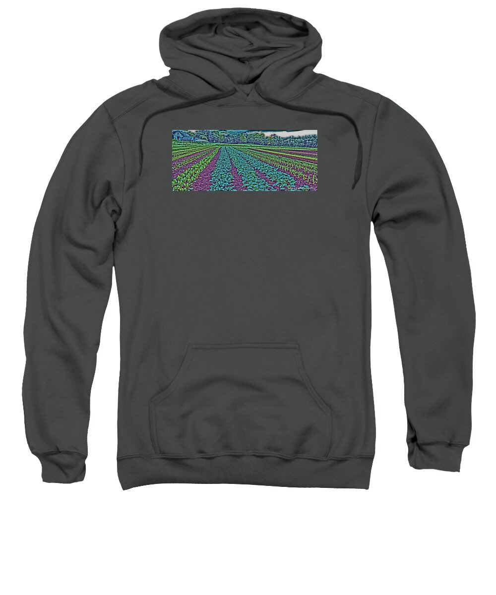Farm Sweatshirt featuring the digital art Powisset Farm by Vincent Green