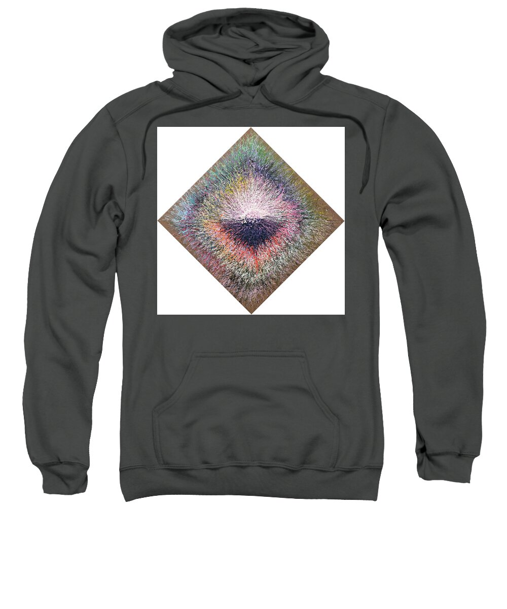 Color Sweatshirt featuring the painting Precursor Number One by Stephen Mauldin