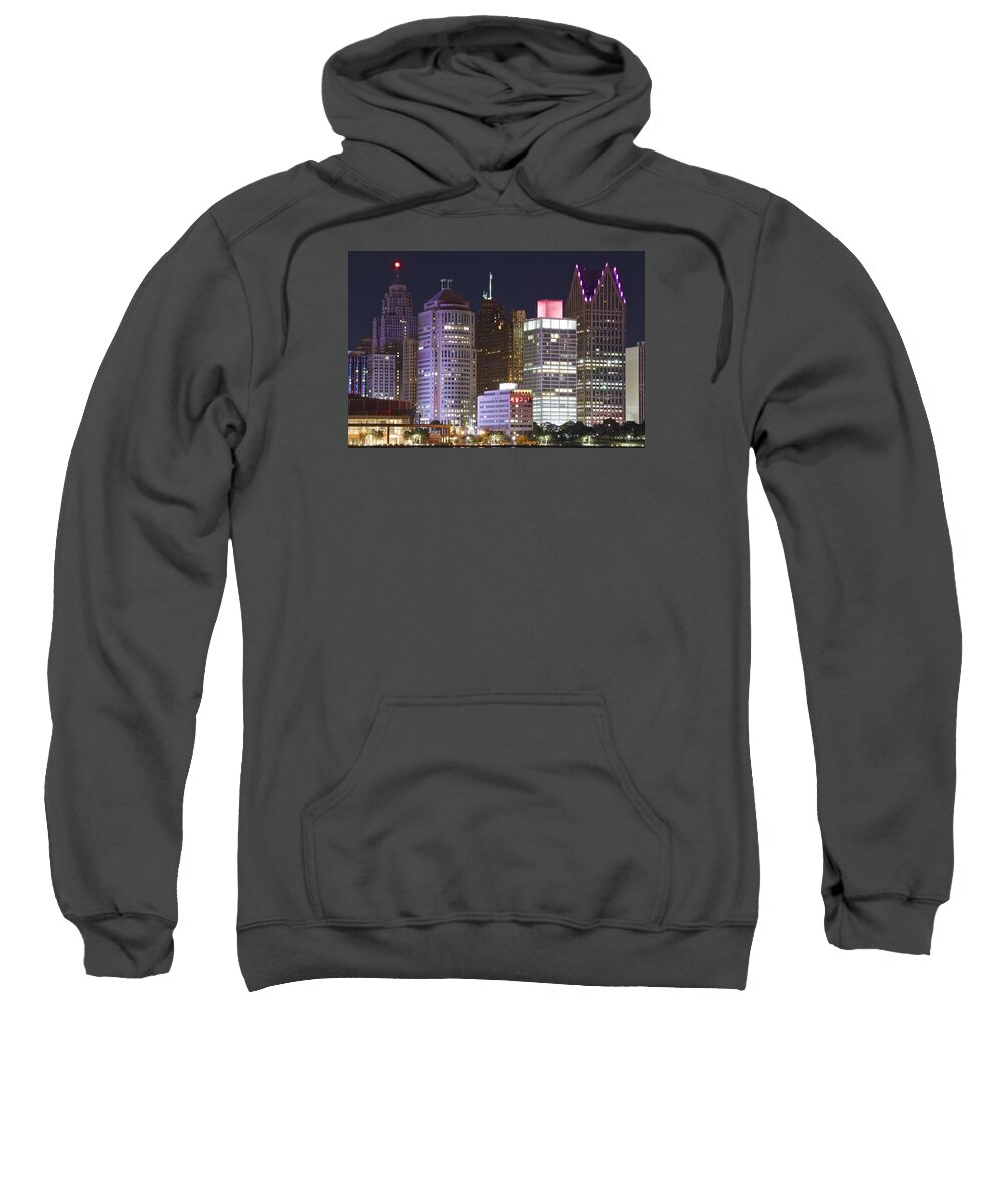 Detroit Sweatshirt featuring the photograph Prime Real Estate by Frozen in Time Fine Art Photography