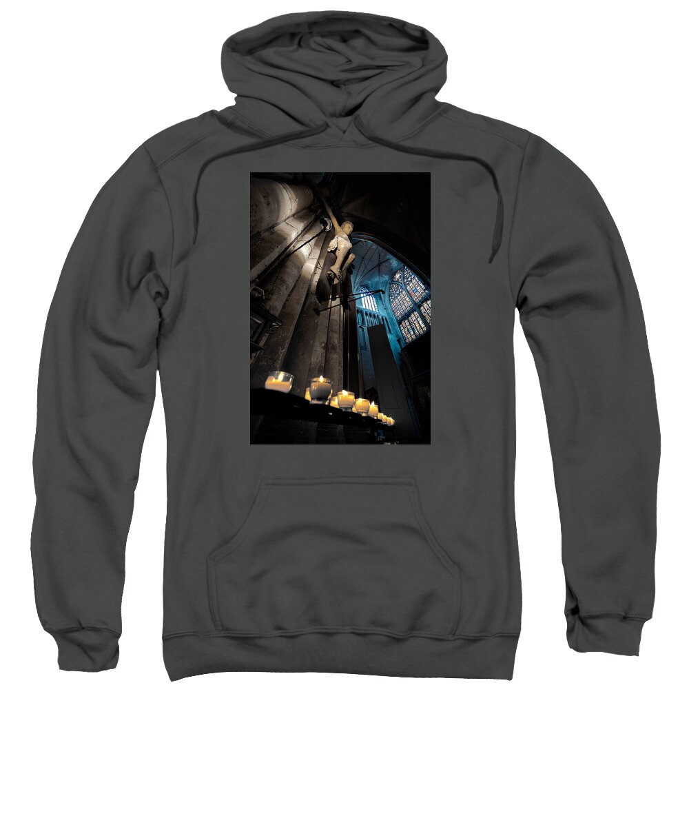 Lawrence Sweatshirt featuring the photograph Psalms 119 105 by Lawrence Boothby