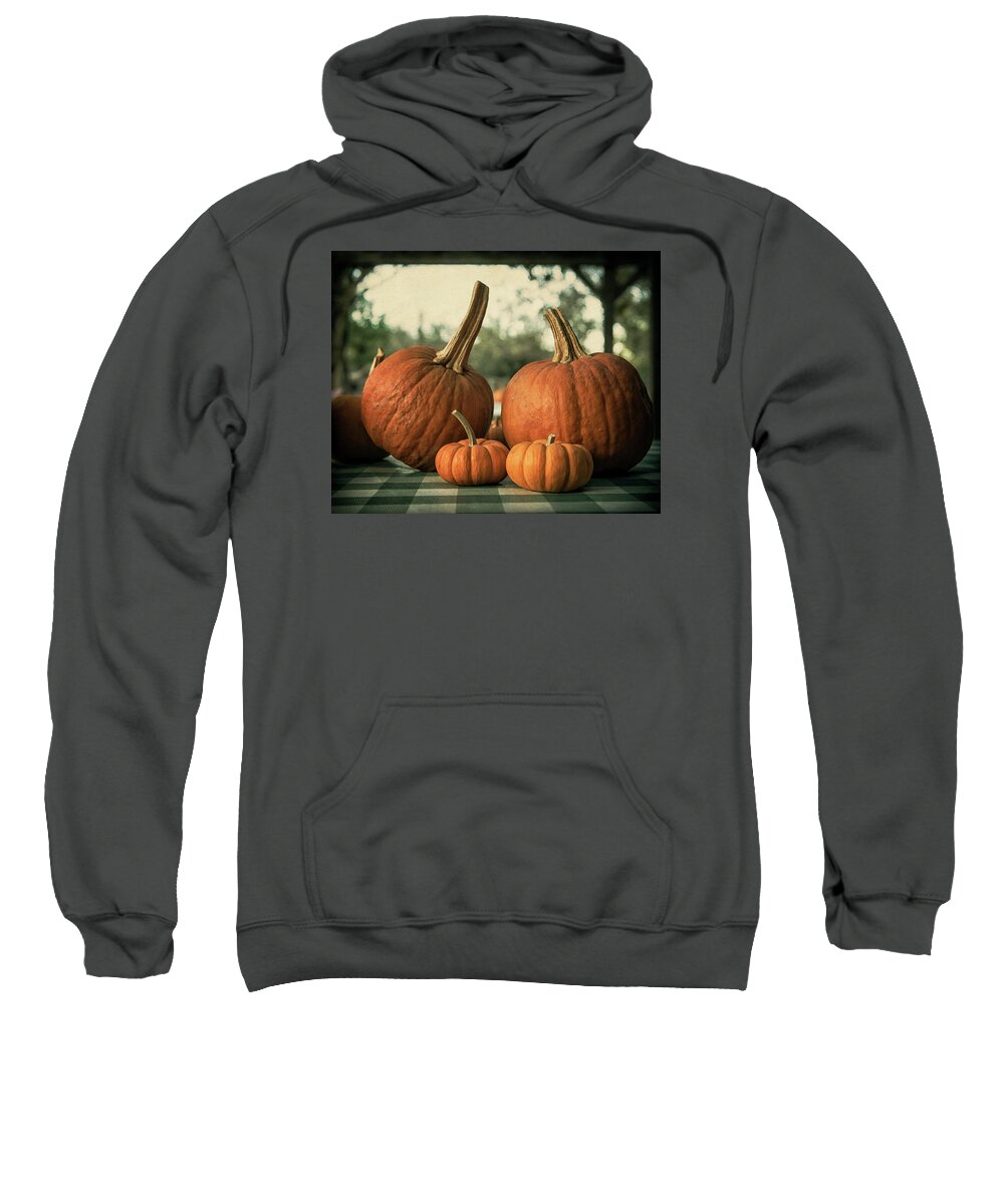 Pumpkins Sweatshirt featuring the photograph Pumpkin Family Portrait by Caitlyn Grasso