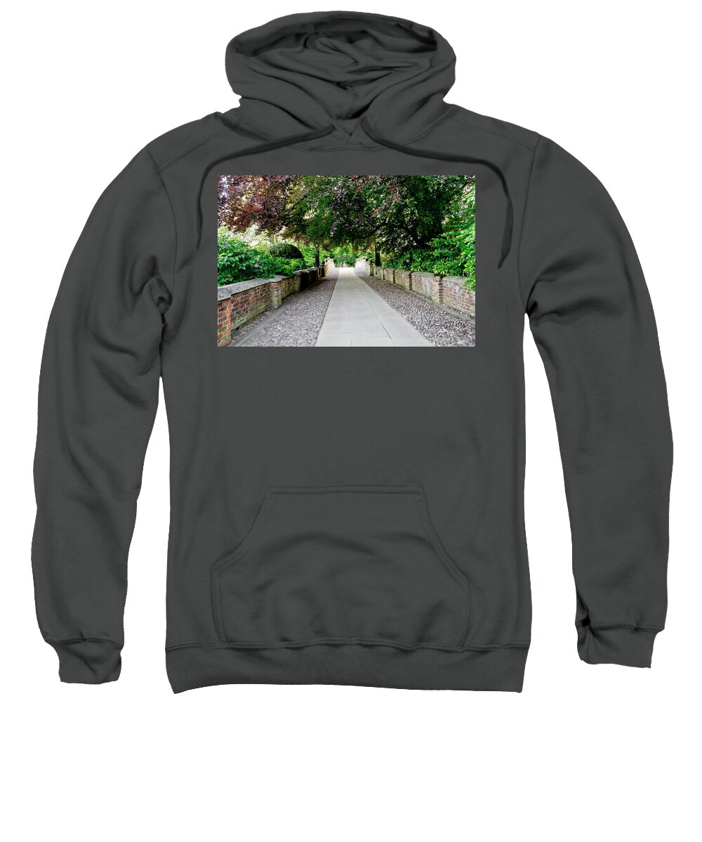 Clare College Sweatshirt featuring the photograph Quiet passage. by Elena Perelman