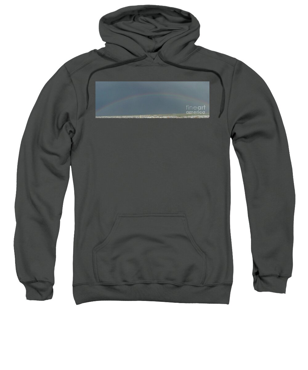 Landscape Sweatshirt featuring the photograph Rainbow by Donna L Munro