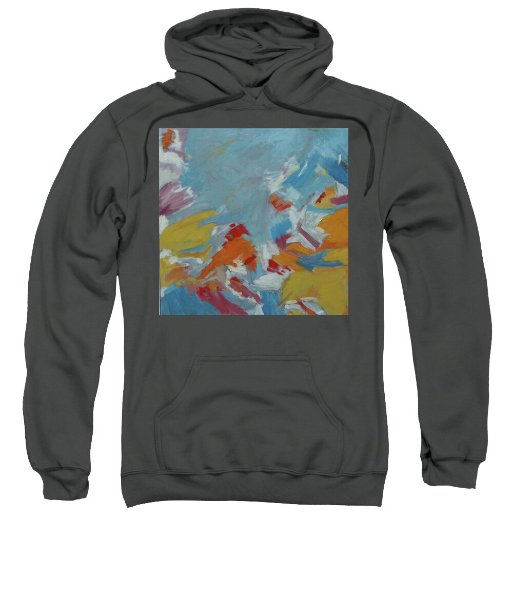 Abstract Sweatshirt featuring the painting Red Bird by Stan Chraminski