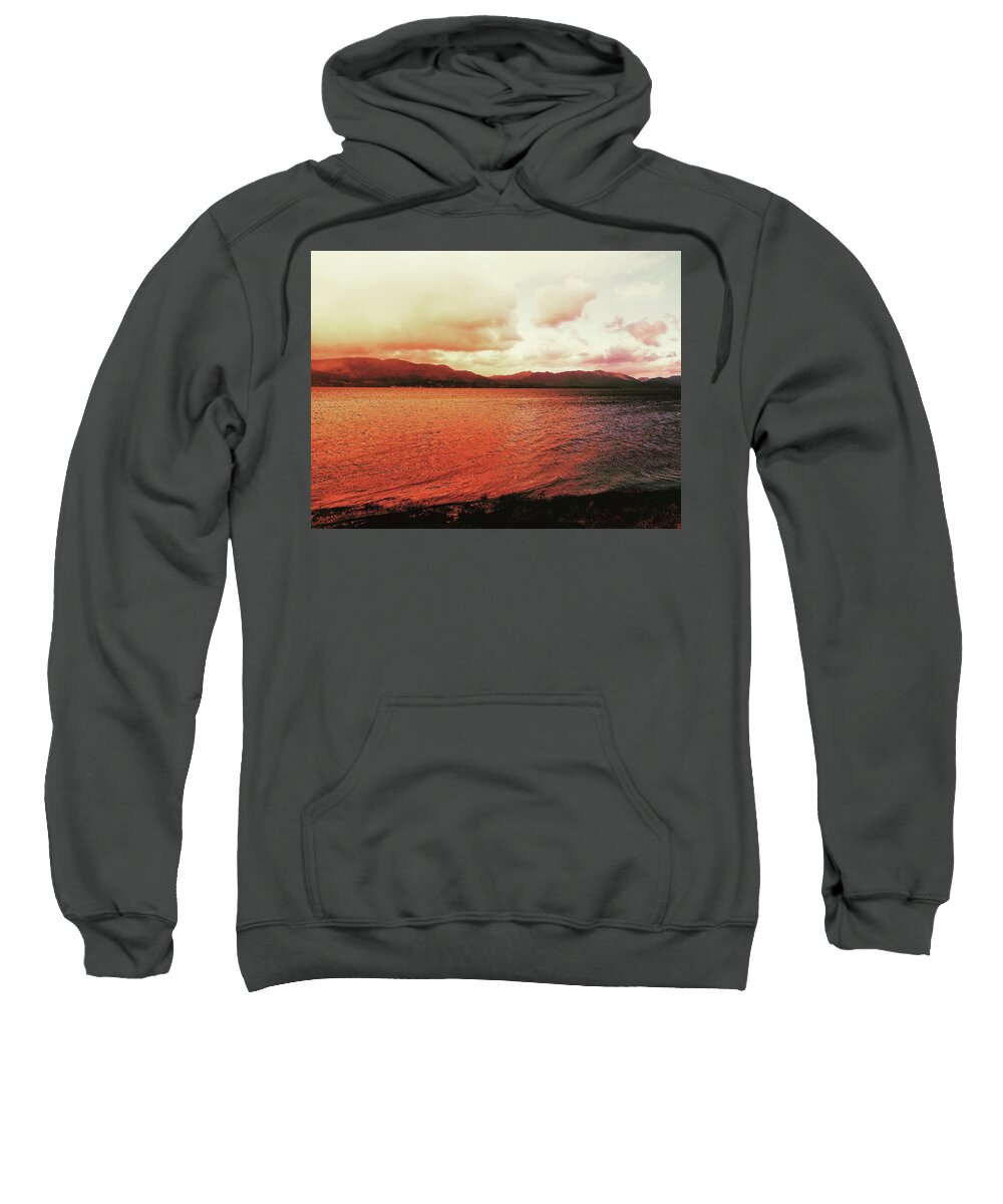 Sunset Sweatshirt featuring the photograph Red Sky After Storms by Chriss Pagani