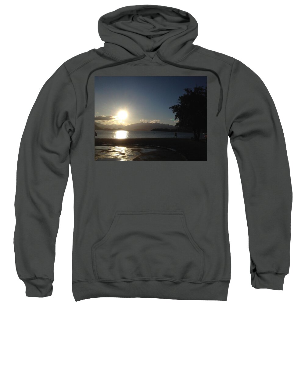 Sunset Sweatshirt featuring the photograph Reflection Sunset by Susan Grunin