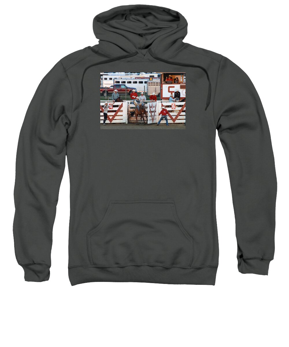 Rodeo Sweatshirt featuring the photograph Rodeo 337 by Joyce StJames