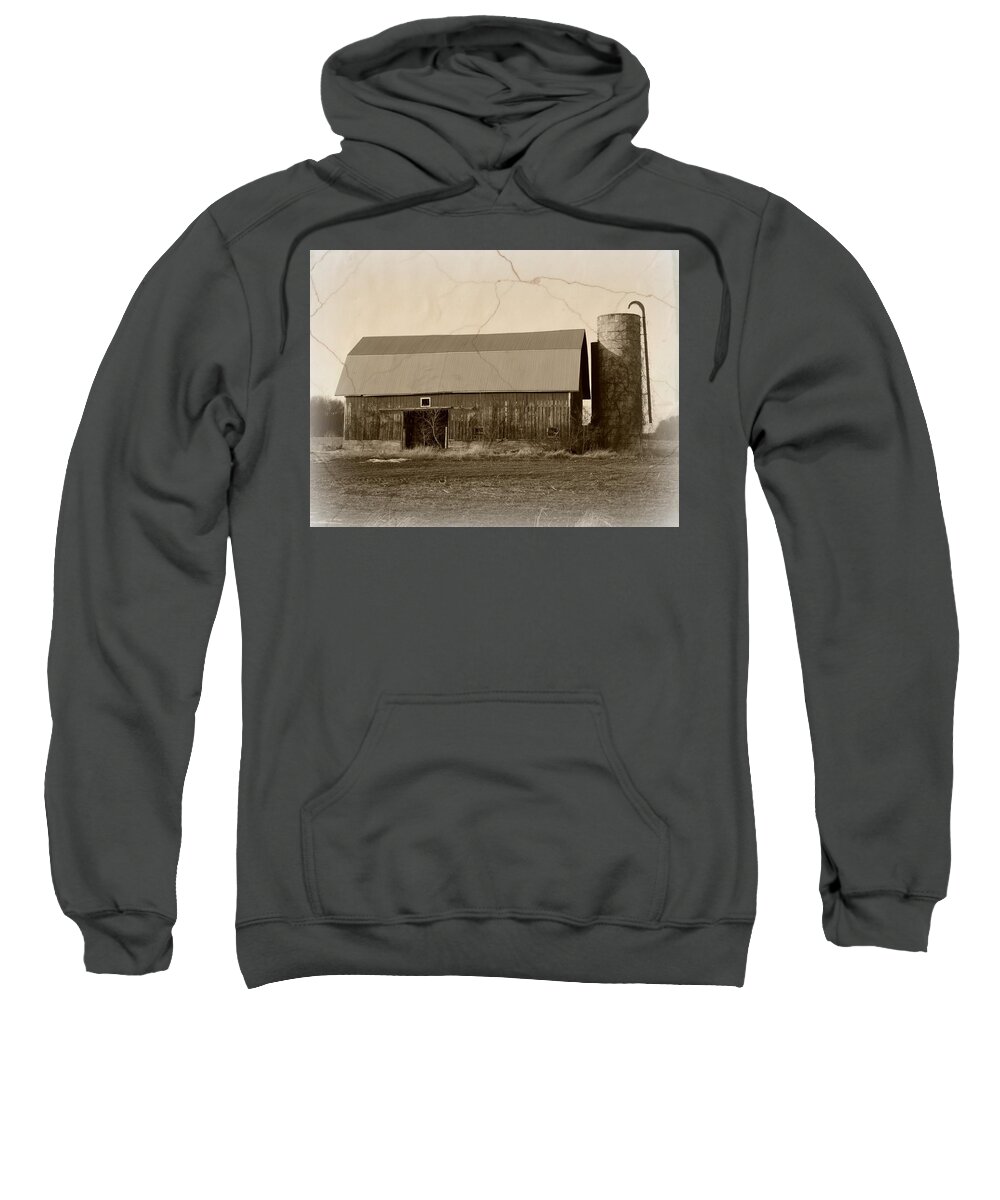 Barn Sweatshirt featuring the photograph Rough Edges by Scott Ward