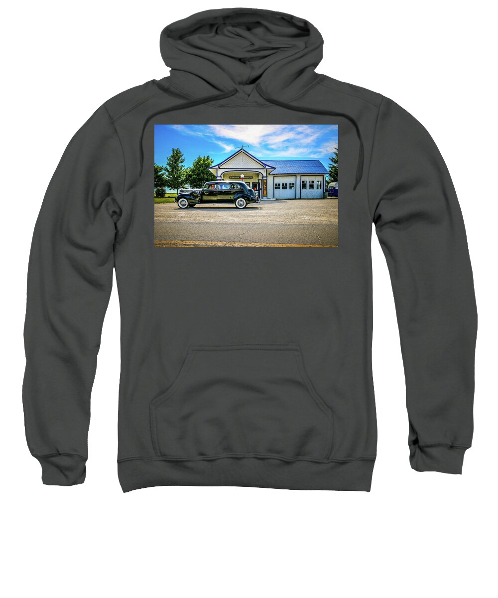  Sweatshirt featuring the photograph Route 66 Afternoon by Tony HUTSON