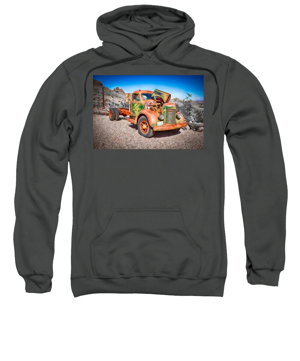 International Harvester Sweatshirt featuring the photograph Rusted Classics - The International by Mark Rogers