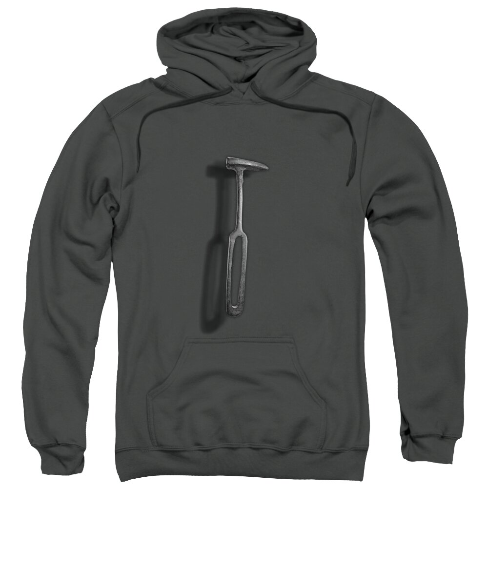 Antique Sweatshirt featuring the photograph Rustic Hammer in BW by YoPedro