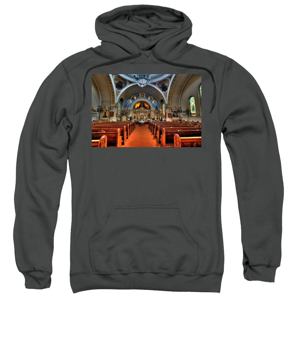 Mn Church Sweatshirt featuring the photograph Saint Marys Orthodox Cathedral by Amanda Stadther
