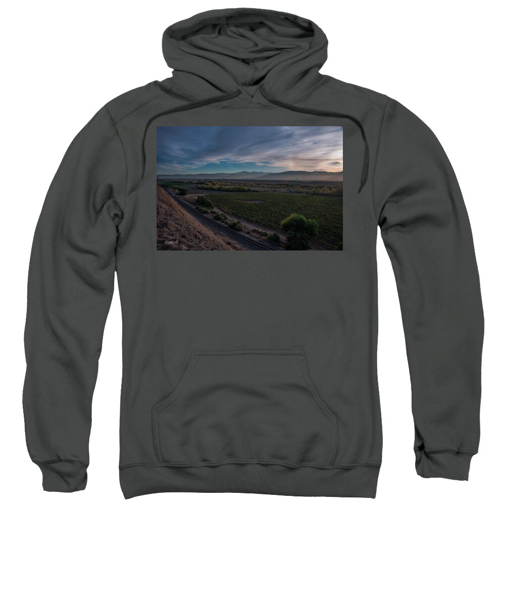 Central California Coast Sweatshirt featuring the photograph Salinas Valley Before Sundown by Bill Roberts