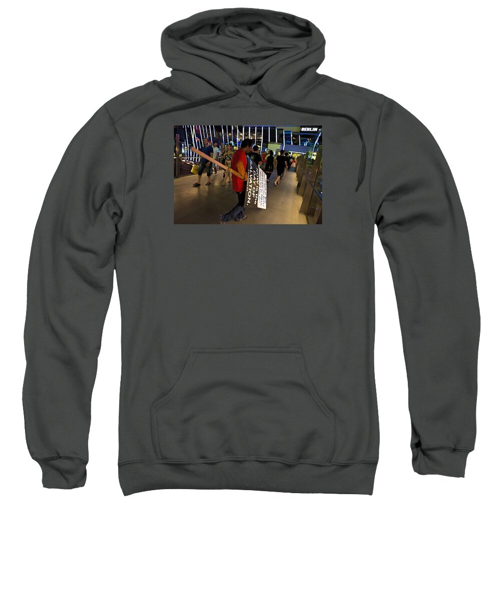 Las Vegas Sweatshirt featuring the photograph Salvation by Deborah Penland