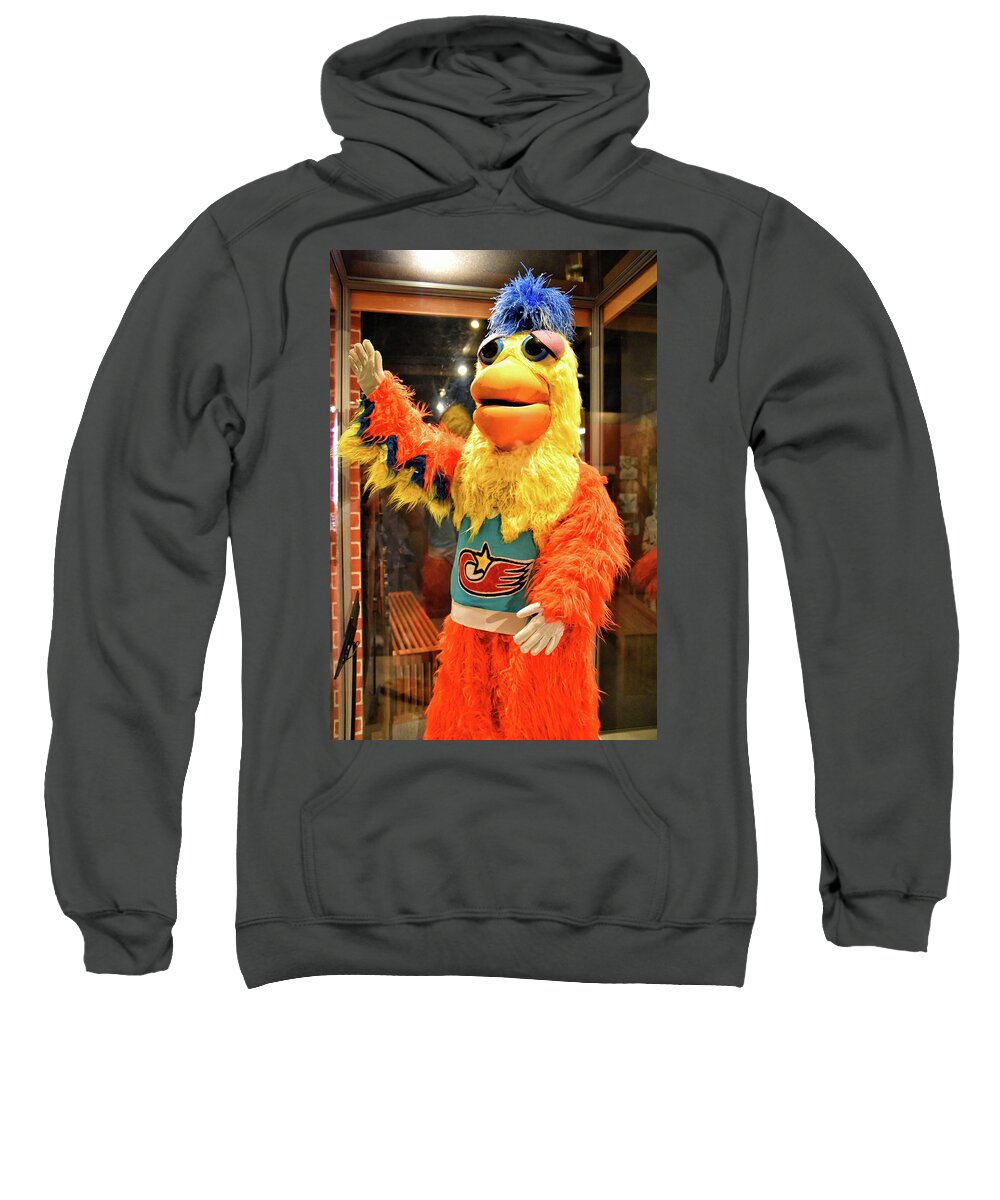 Sport Sweatshirt featuring the photograph San Diego Chicken by Mike Martin