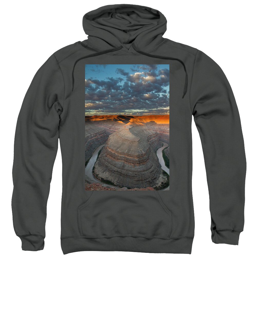 River Sweatshirt featuring the photograph San Juan River by Mike Bachman