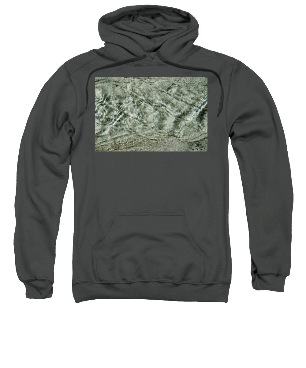 Digital Photograph Sweatshirt featuring the photograph Sand Pattern #1 by Bradley Dever