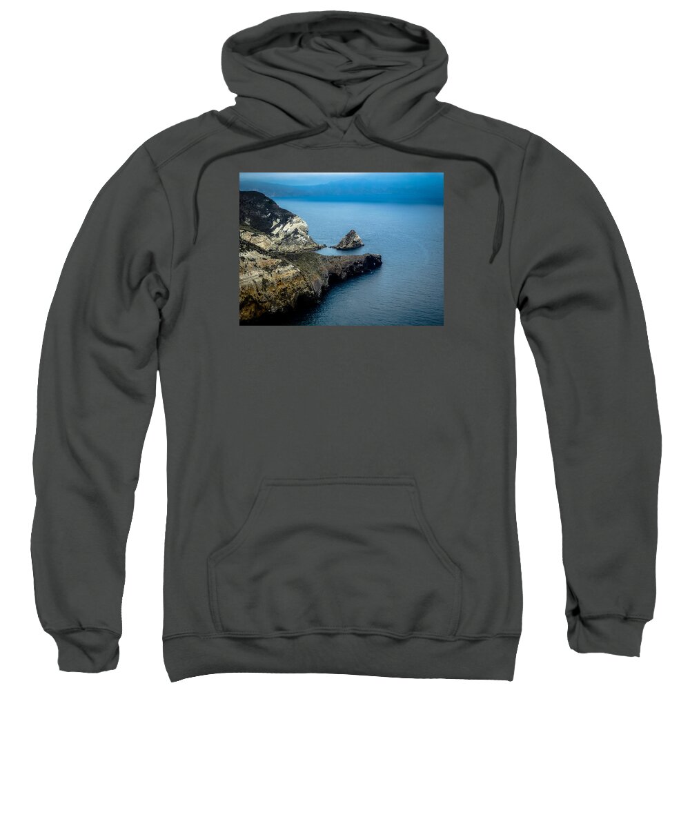 California Sweatshirt featuring the photograph Santa Cruz Coastal View by Pamela Newcomb
