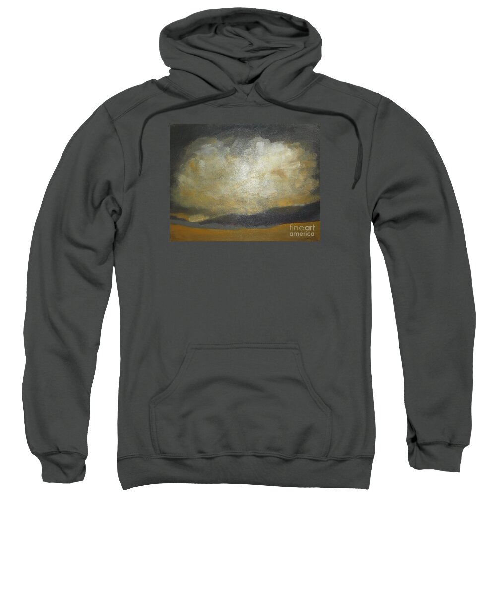 Abstract Landscape Sweatshirt featuring the painting September Evening by Vesna Antic