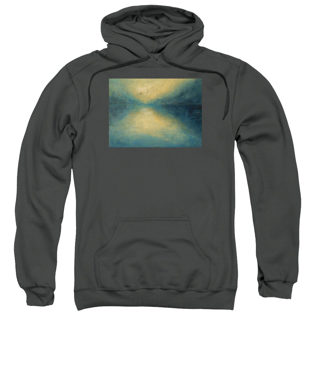 Landscape Sweatshirt featuring the painting Serenity by Jane See