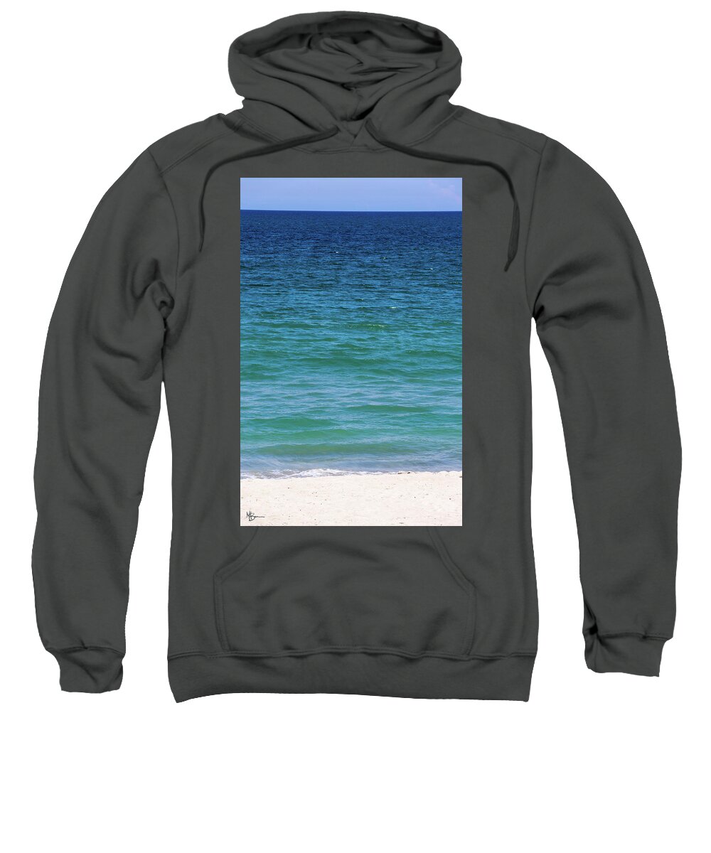 Beach Sweatshirt featuring the photograph Shades of Blue by Mary Anne Delgado