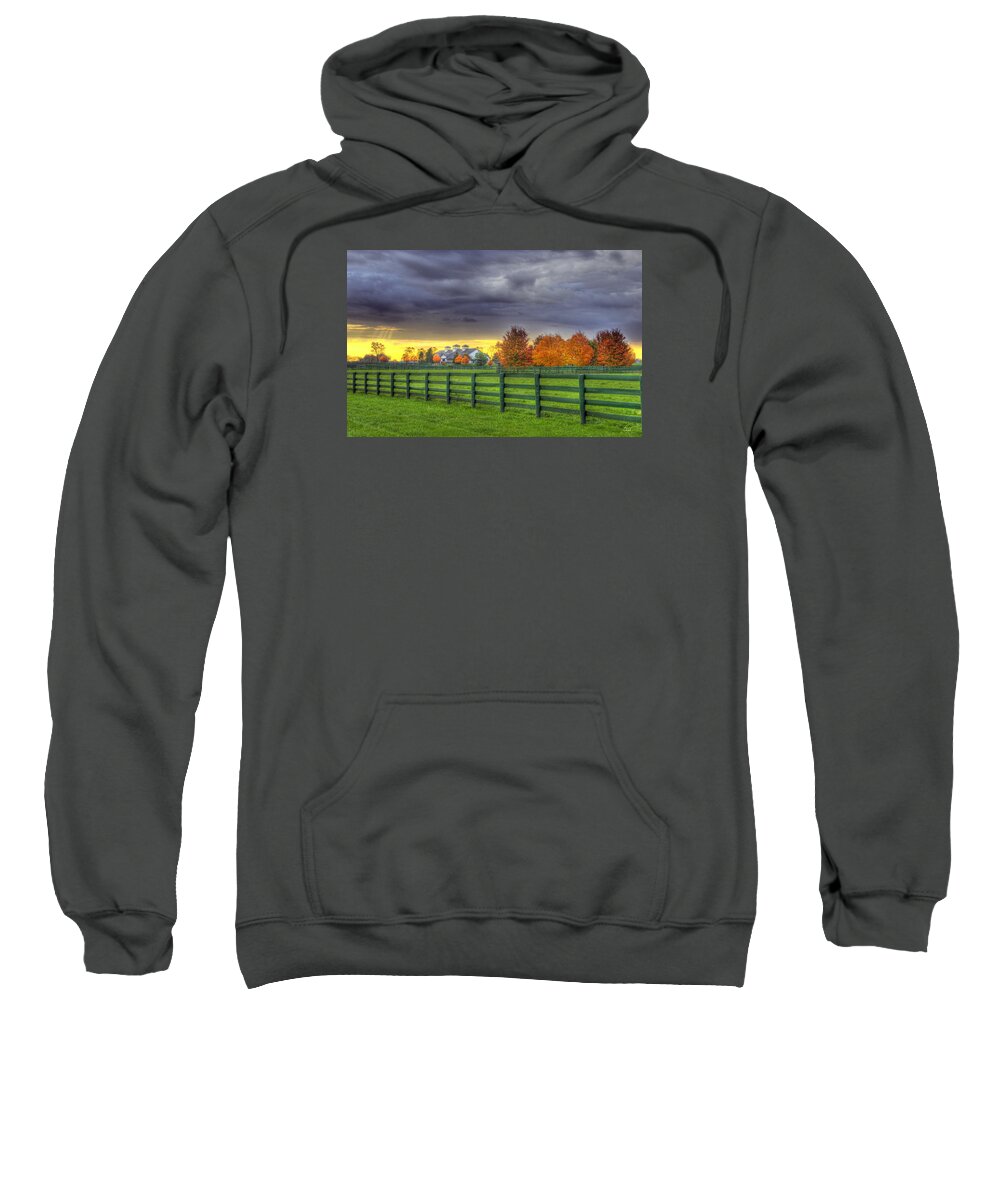 Landscape Sweatshirt featuring the photograph Shawanee Barn #2 by Sam Davis Johnson