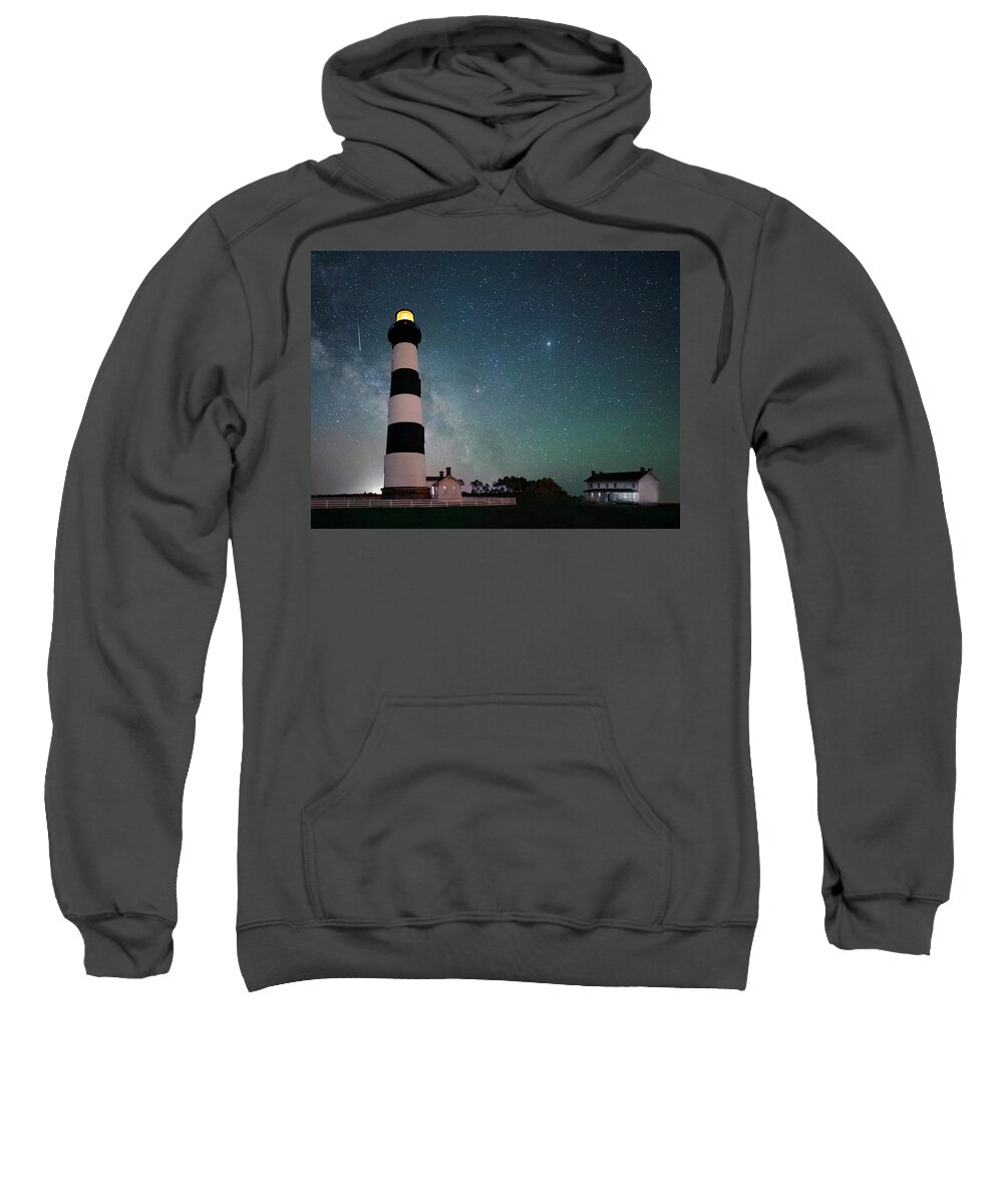 Outer Banks Sweatshirt featuring the photograph Shooting Star by Art Cole