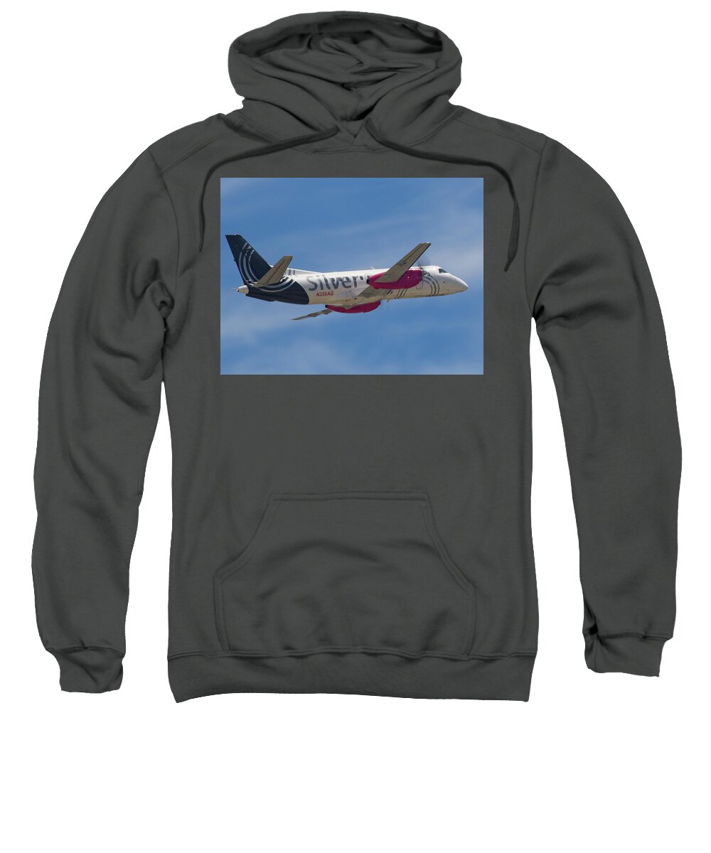 Silver Sweatshirt featuring the photograph Silver Airways by Dart Humeston