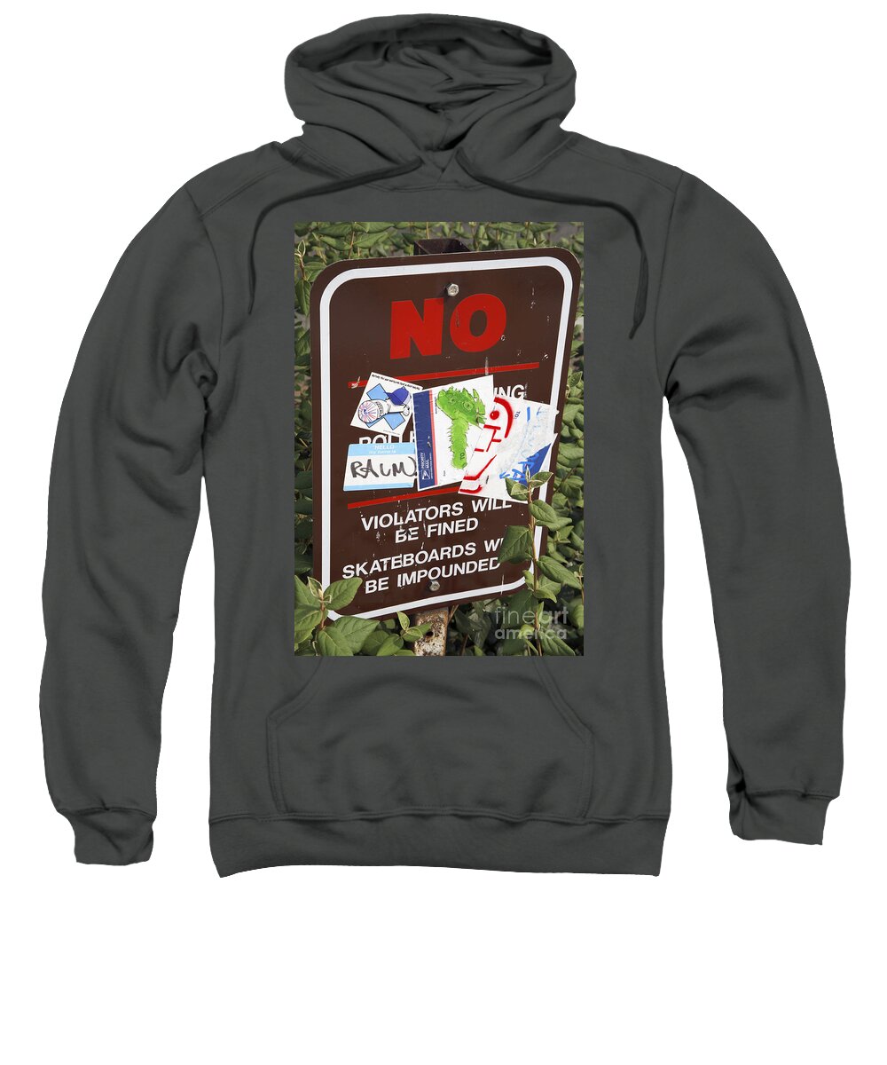Resistance Sweatshirt featuring the photograph Skateboarder Commentary by William Kuta