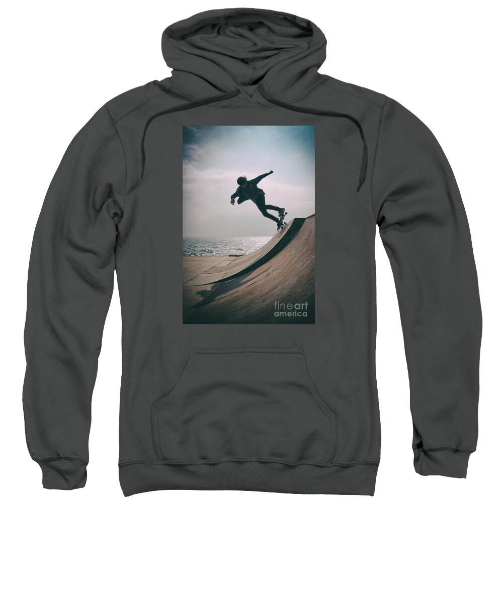 Skate Sweatshirt featuring the photograph Skater Boy 007 by Clayton Bastiani