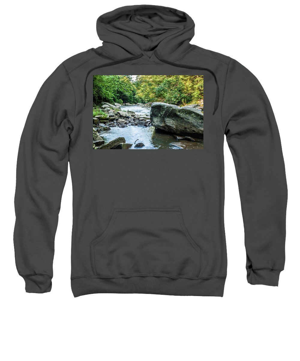 Water Sweatshirt featuring the photograph Slippery Rock Gorge - 1918 by Gordon Sarti
