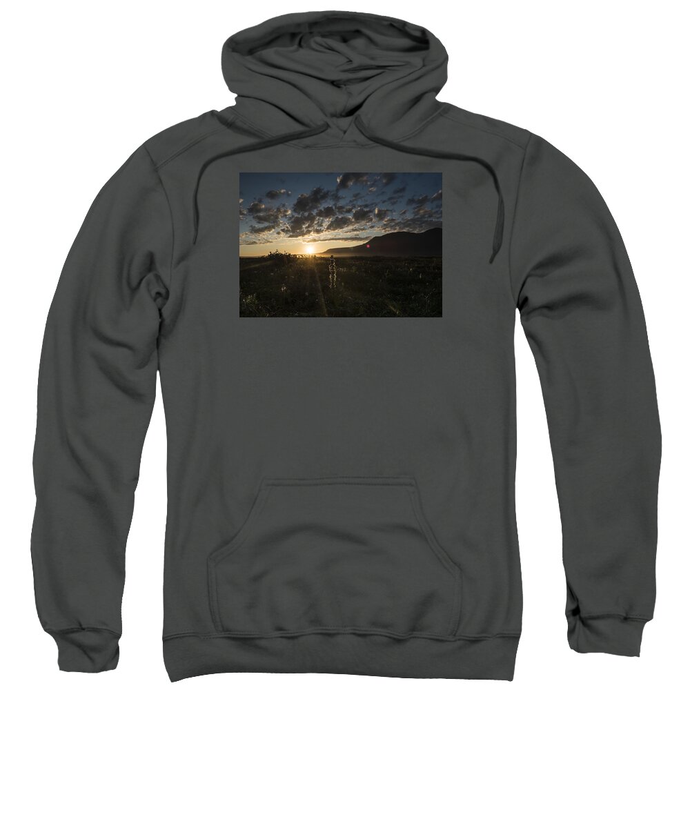 Alaska Sweatshirt featuring the photograph Solstice on the Slope by Ian Johnson
