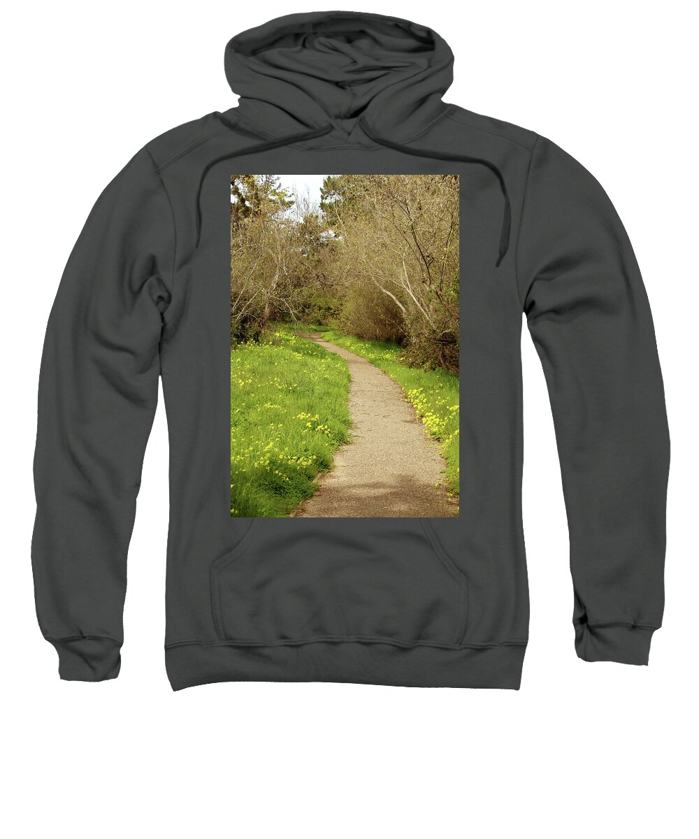 Oceano Sweatshirt featuring the photograph Sour Grass Trail by Art Block Collections