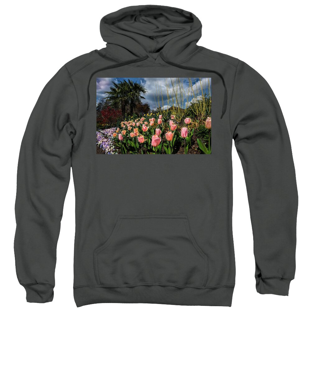 Spring Sweatshirt featuring the photograph Spring At Duke Gardens by Cynthia Wolfe