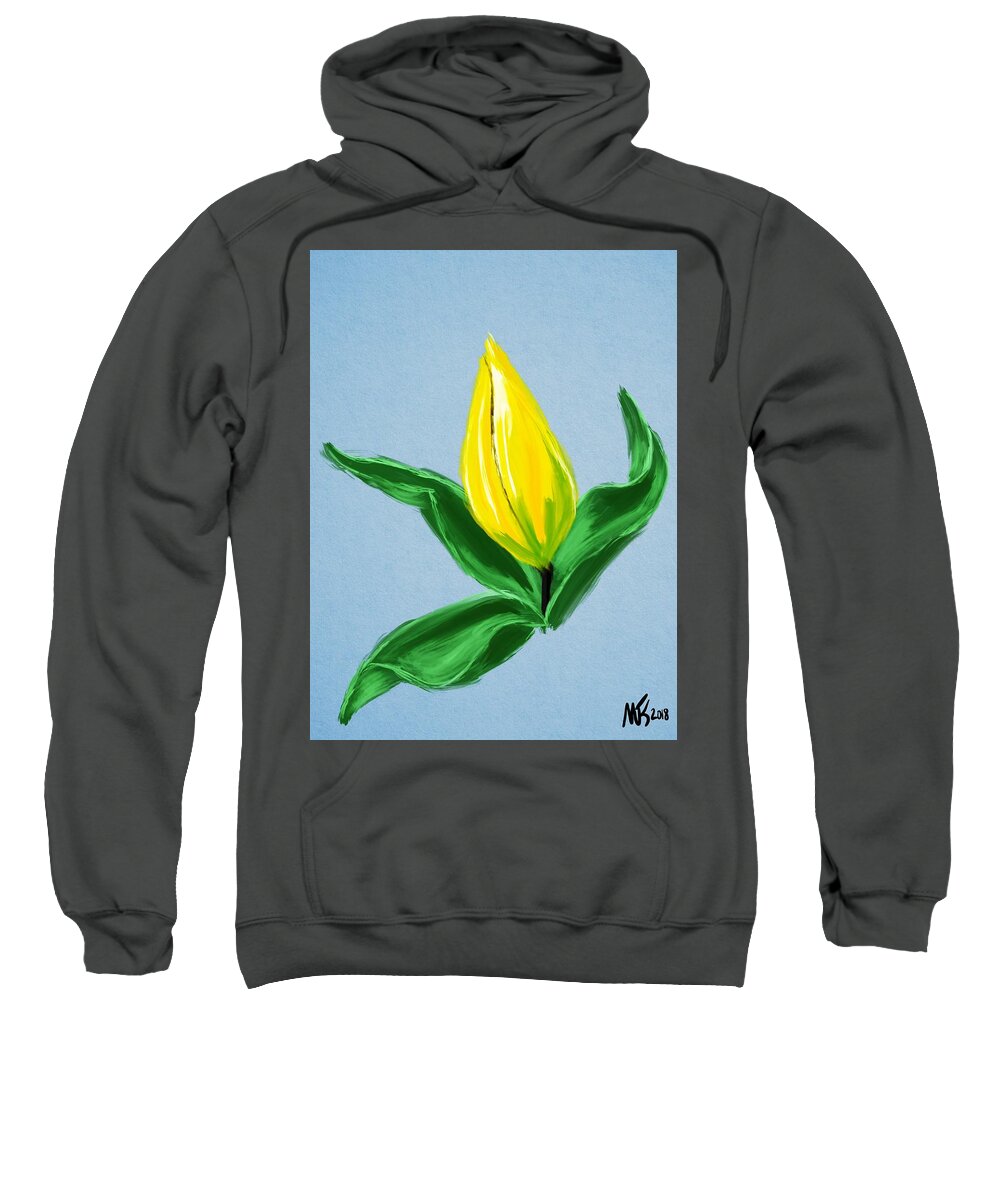 Flowers Sweatshirt featuring the digital art Spring Flower by Michael Kallstrom