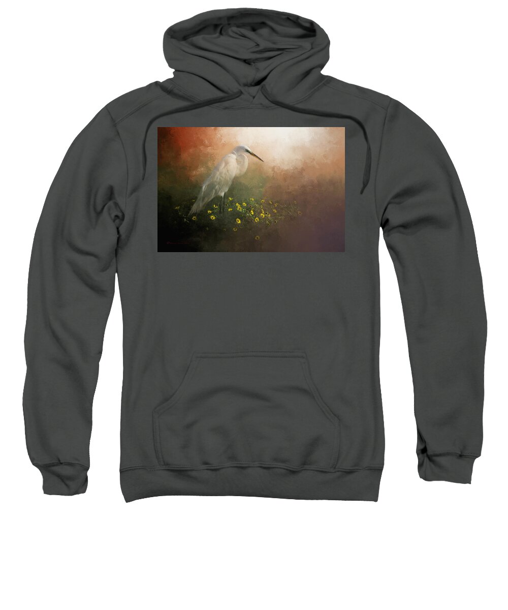 White Sweatshirt featuring the mixed media Spring Is Here by Marvin Spates