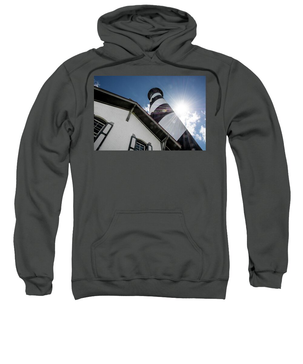 Lighthouse Sweatshirt featuring the photograph St. Augustine Lighthouse, Florida by Mitch Spence