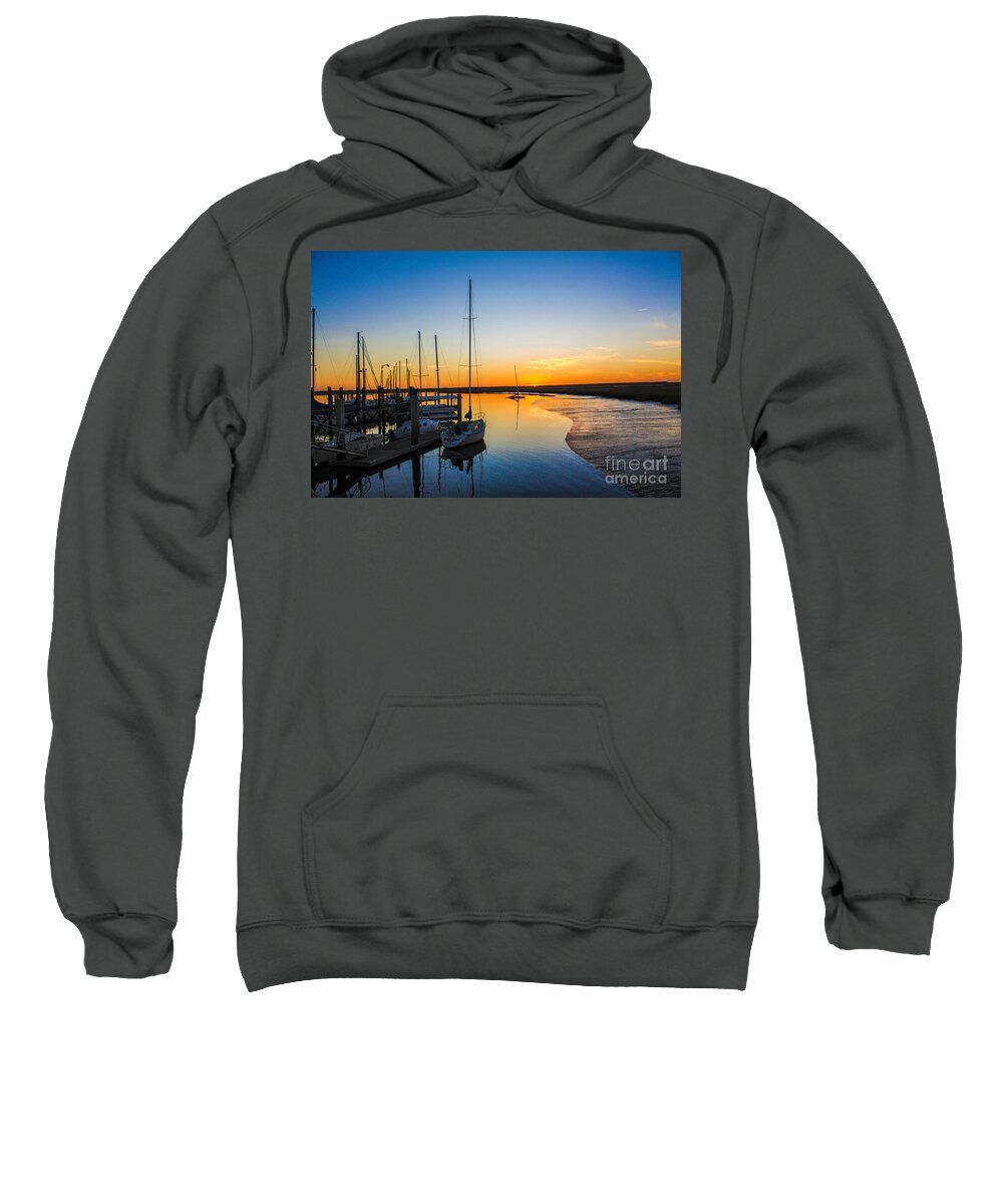St. Marys Sweatshirt featuring the photograph St. Marys Sunset by Southern Photo