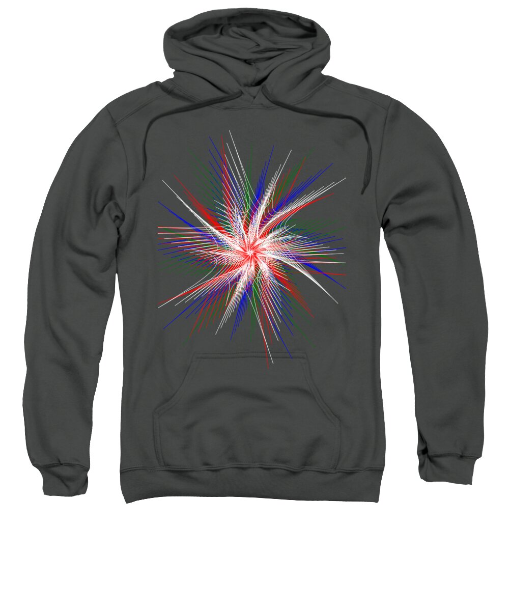 Digital Art Sweatshirt featuring the digital art Star in Motion by Kaye Menner by Kaye Menner